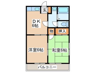 レイクサイド天山の物件間取画像